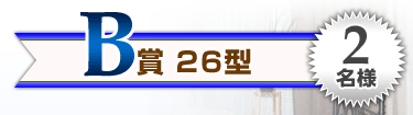 B賞26型　2名様
