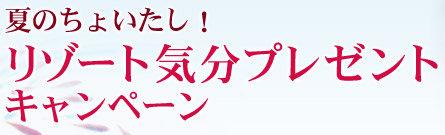 夏のちょいたし！リゾート気分プレゼントキャンペーン