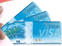 VISAギフト券3000円分